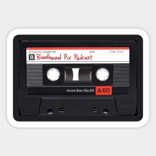 Bloodhound Pix Cassette Tape Logo Sticker